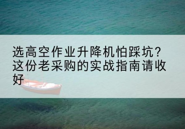 姜堰高空作业升降机厂家推荐-选高空作业升降机怕踩坑？这份老采购的实战指南请收好